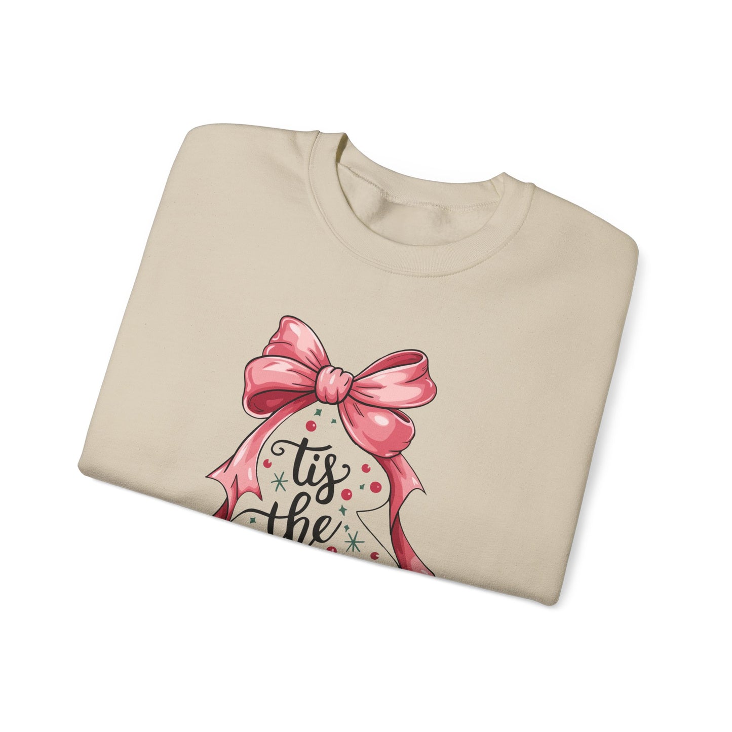 Festive Holiday Crewneck Sweatshirt - 'Tis the Season, Christmas Gift, Cozy Apparel, Winter Wear, Unisex Fashion