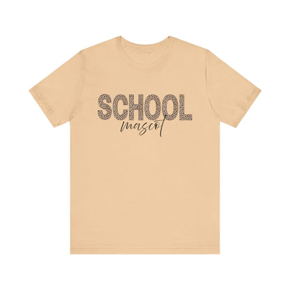 Leopard Custom School and Mascot School Spirit Tee | Unisex Short Sleeve T-Shirt for Back to School, Teachers, Students, Graduation, School Events