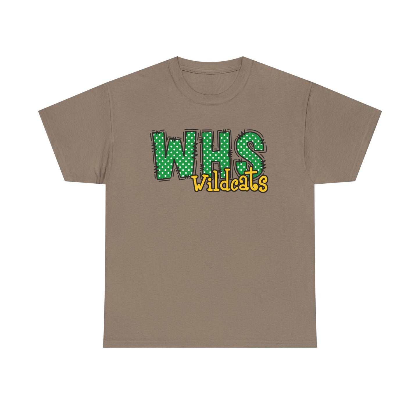 WHS Wildcats Unisex Heavy Cotton Tee | School Spirit Shirt, Team Apparel, Graphic Tee, Casual Wear, Gift for Students