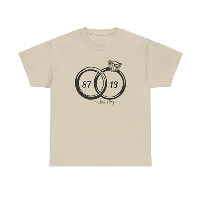 Wedding of the Century, 87 & 13, It's a Love Story Unisex Heavy Cotton Tee,