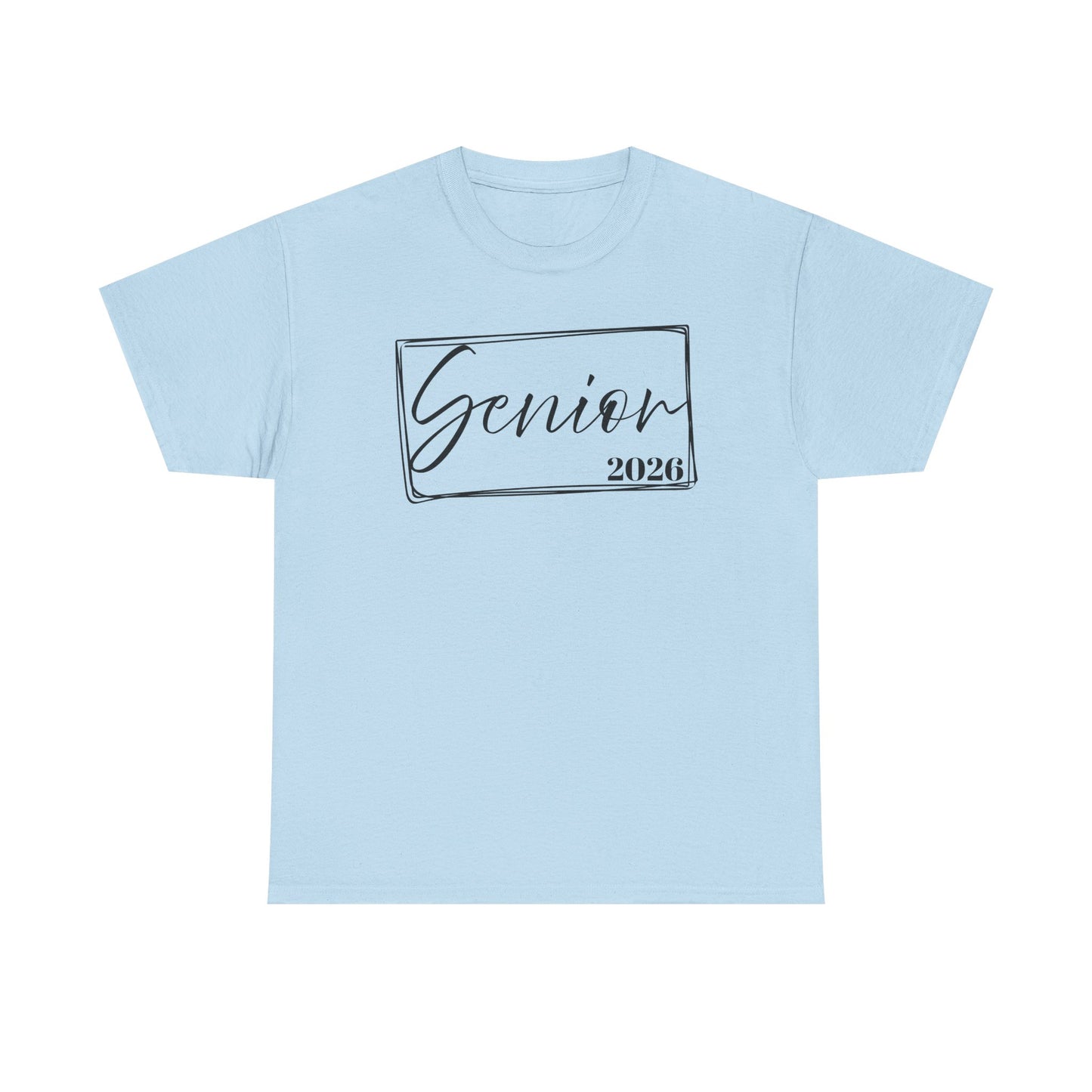 Senior 2026 Unisex Heavy Cotton Tee, Back to School Shirt, Teacher Gift, Kids Clothing, Classroom Style, Educational Apparel