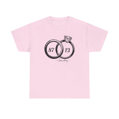 Wedding of the Century, 87 & 13, It's a Love Story Unisex Heavy Cotton Tee,