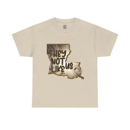 Louisiana Pride Unisex Heavy Cotton Tee | They Not Like Us, Southern Statement Shirt, Gift for Locals, Casual Wear, Streetwear