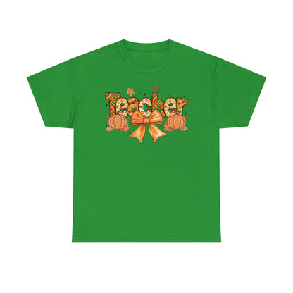 Charming Teacher Tee: Fall Vibes, Unisex Cotton Shirt, Perfect Gift for Educators, Halloween, Thanksgiving, Back to School