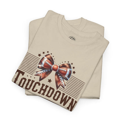 Touchdown Season Unisex Heavy Cotton Tee, Football Fan Shirt, Game Day Outfit, Sports Tee, Gift for Fans