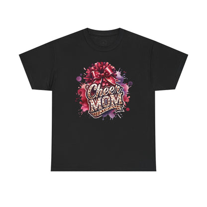 Cheer Mom Unisex Heavy Cotton Tee | Cheerleading Gift, Sports Apparel, Team Spirit Shirt, Mom T-Shirt, Game Day Outfit