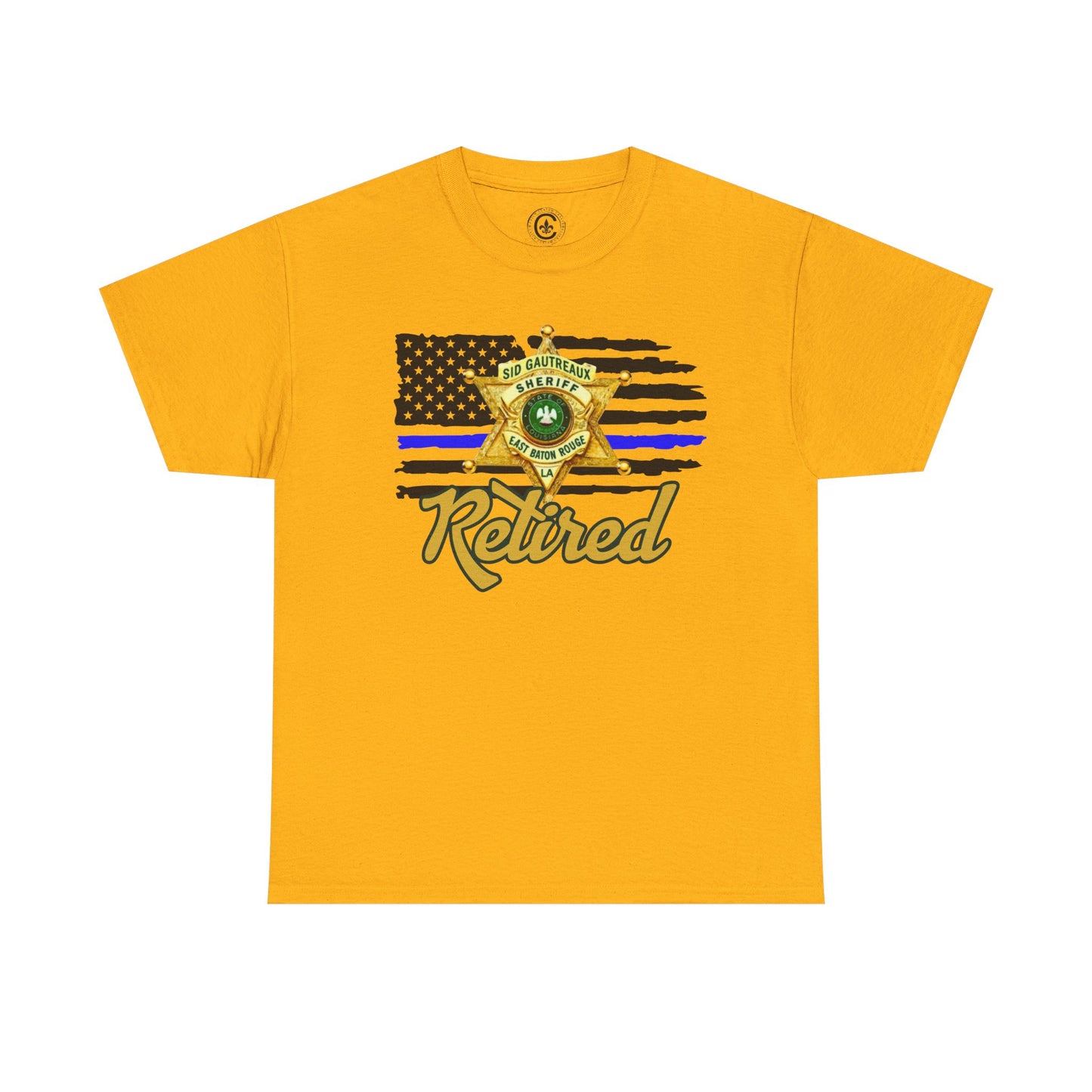 EBRSO Badge Retired Sheriff Heavy Cotton Tee, Unisex Tee, Law Enforcement Gift, Retirement Celebration T-shirt