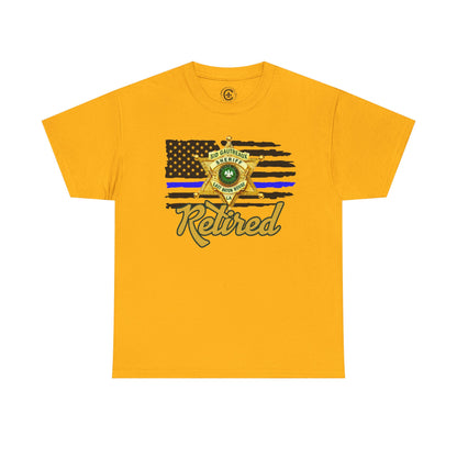 EBRSO Badge Retired Sheriff Heavy Cotton Tee, Unisex Tee, Law Enforcement Gift, Retirement Celebration T-shirt