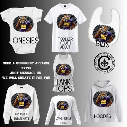 Callin Baton Rouge, Tiger using a phone design (our exclusive design!)