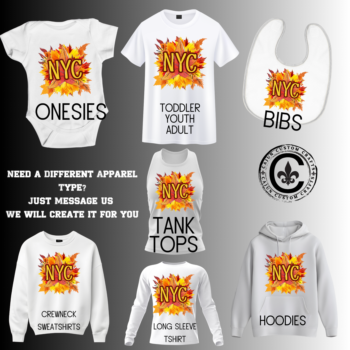 NYC Fall Leaves, Leaf Peeping  (our exclusive design!)