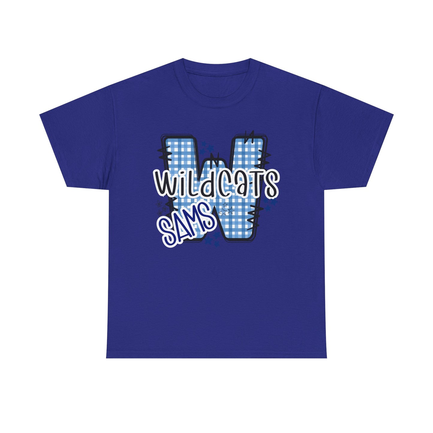 SAMS Wildcats, Whimsical on a Unisex Tshirt, St Amant Middle School