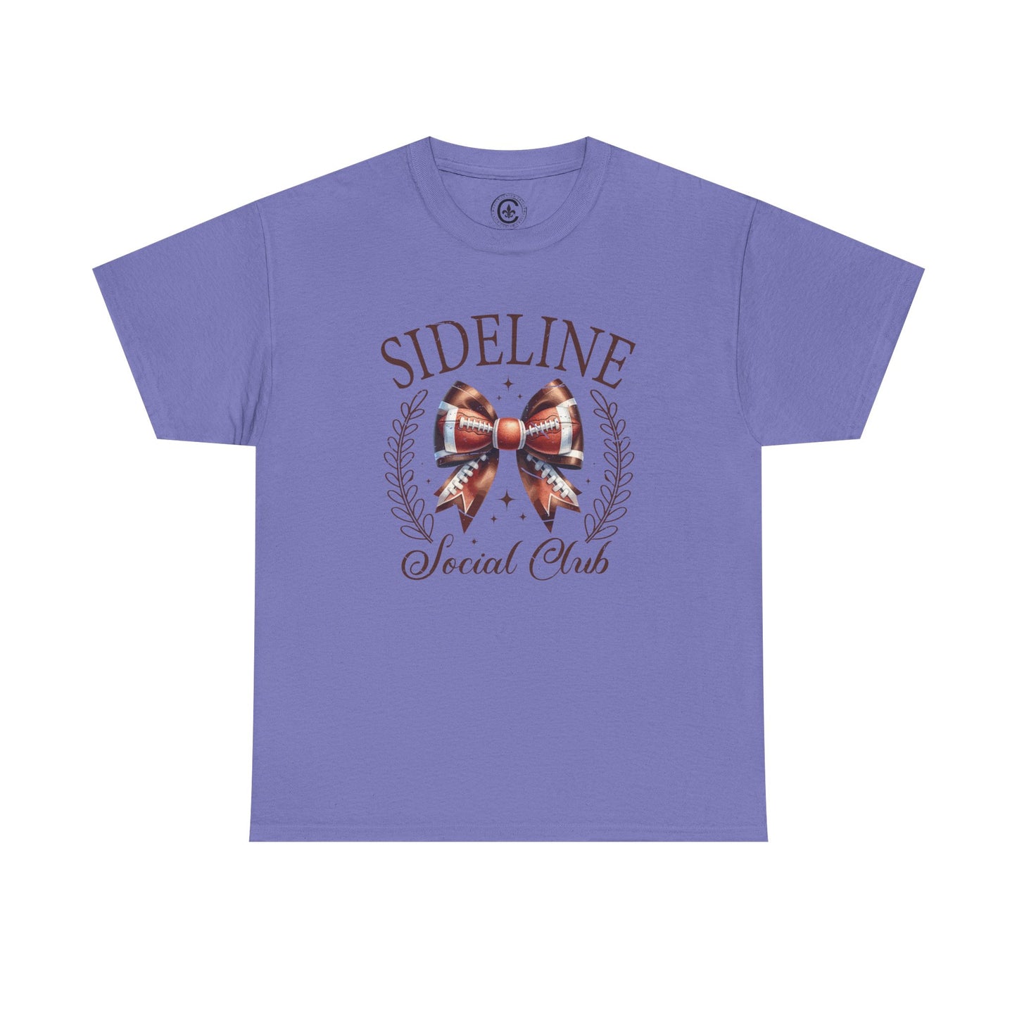 Sideline Social Club Tee, Unisex Heavy Cotton Shirt, Perfect for Game Days, Sports Fans, Casual Wear, Unique Gift Idea, Football
