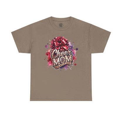 Cheer Mom Unisex Heavy Cotton Tee | Cheerleading Gift, Sports Apparel, Team Spirit Shirt, Mom T-Shirt, Game Day Outfit