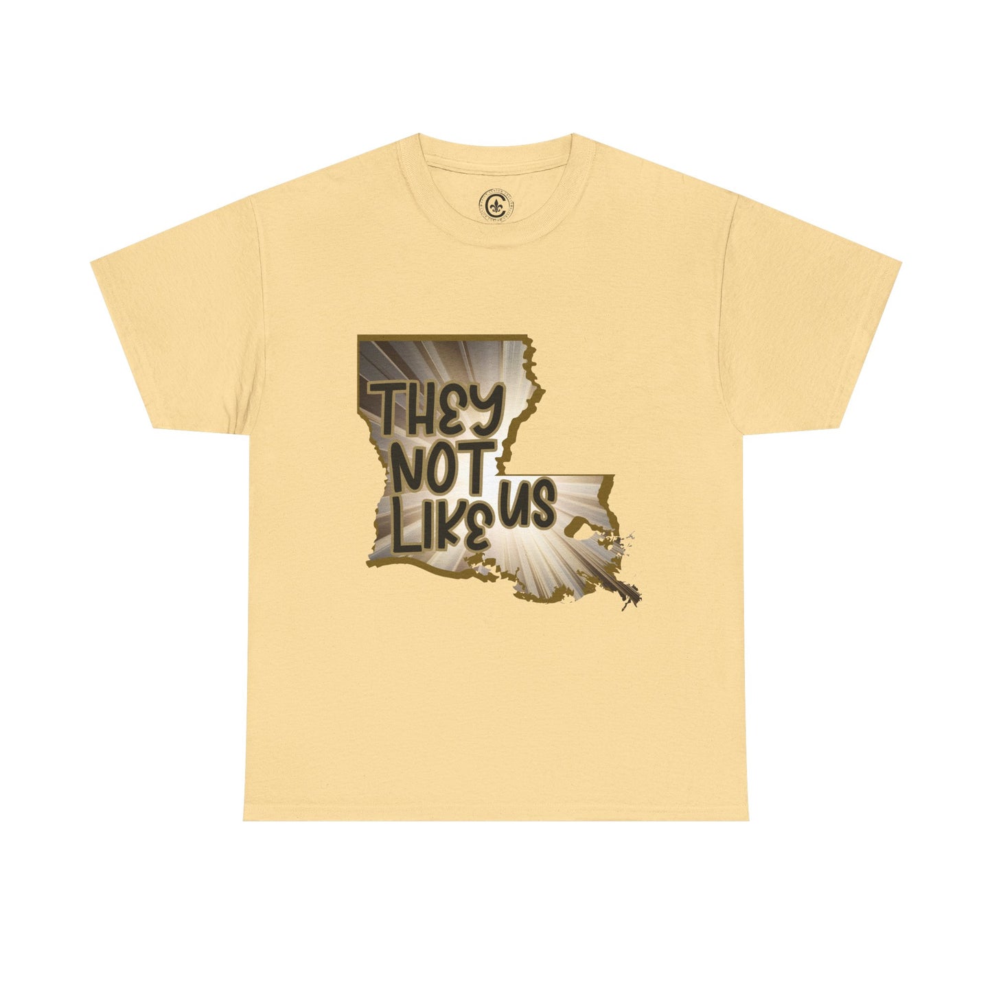 Louisiana Pride Unisex Heavy Cotton Tee | They Not Like Us, Southern Statement Shirt, Gift for Locals, Casual Wear, Streetwear