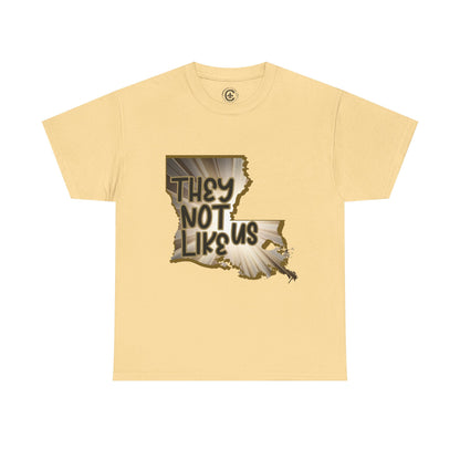 Louisiana Pride Unisex Heavy Cotton Tee | They Not Like Us, Southern Statement Shirt, Gift for Locals, Casual Wear, Streetwear