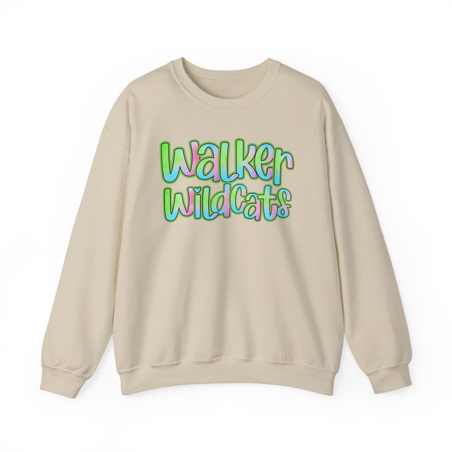 Walker Wildcats Crewneck Sweatshirt, Cozy Unisex Sweatshirt, Perfect Gift for Birthdays, Casual Wear, Wildcat Theme Apparel, Walker, La WHS, WJH