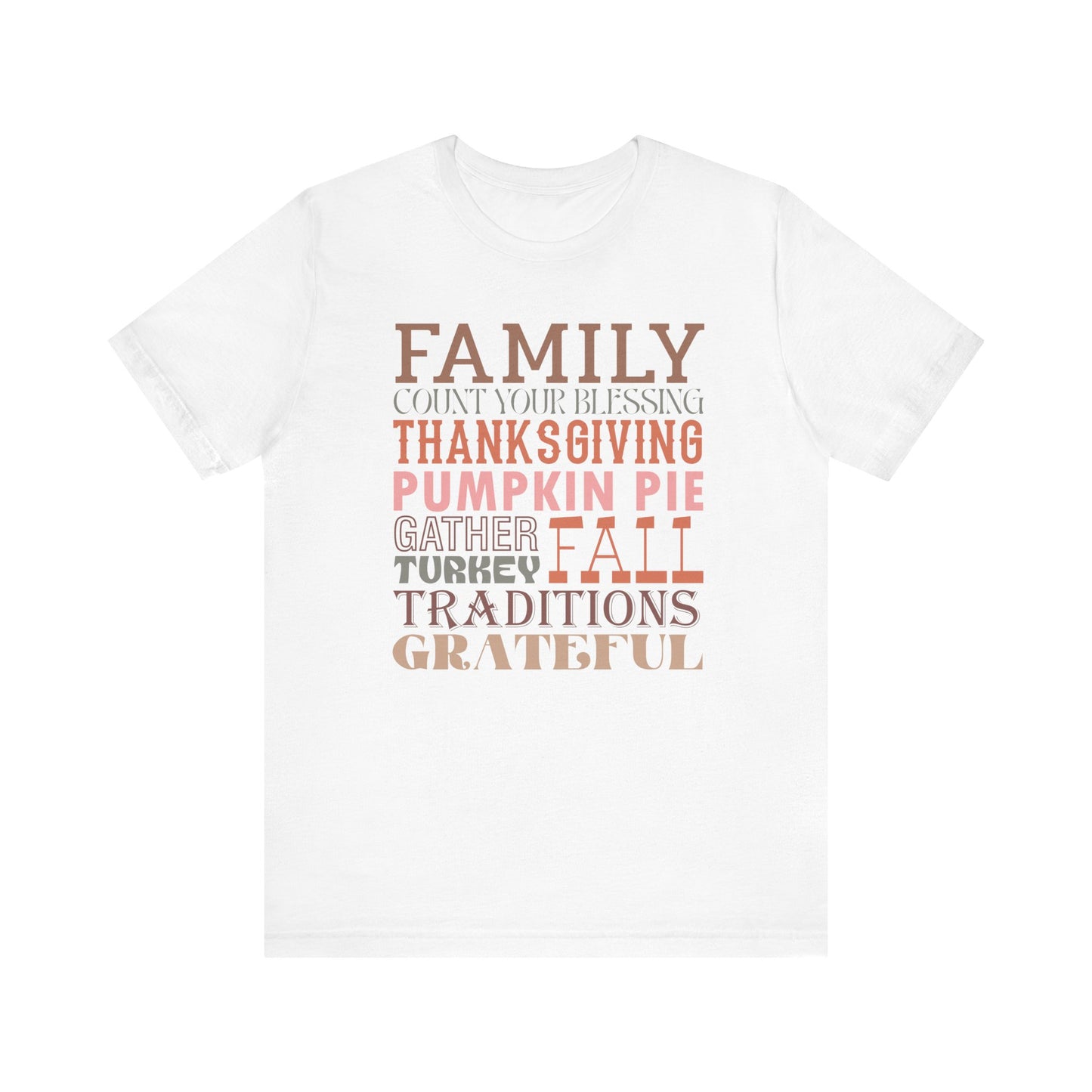 Thankful Family Thanksgiving Tee