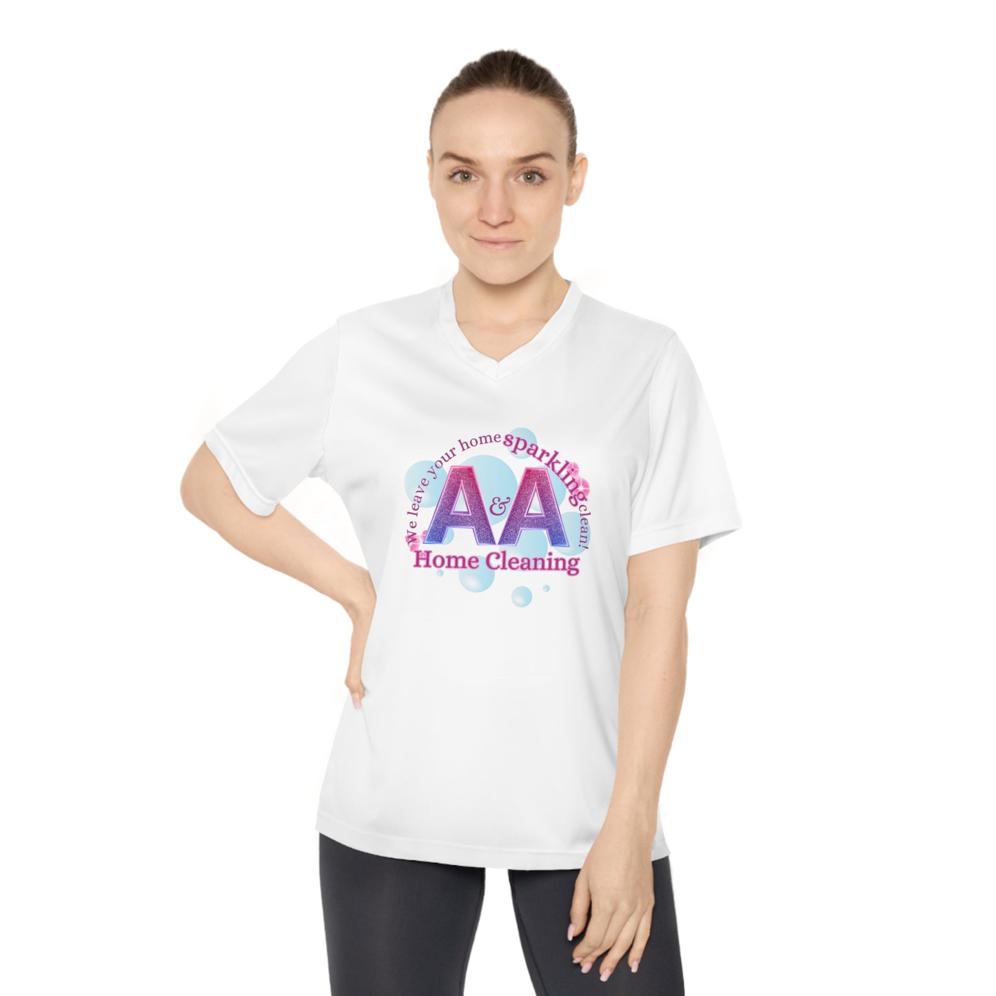 A&A, Original Logo on a 3rd V neck, Team365