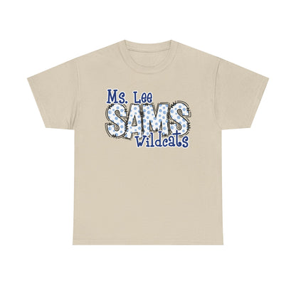 Personalized, SAMS Wildcats, Whimsical on a Unisex Tshirt, St Amant Middle School