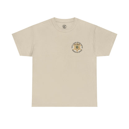 Pocket Front, Design on Back EBRSO Badge Retired Sheriff Heavy Cotton Tee, Unisex Tee, Law Enforcement Gift, Retirement Celebration T-shirt