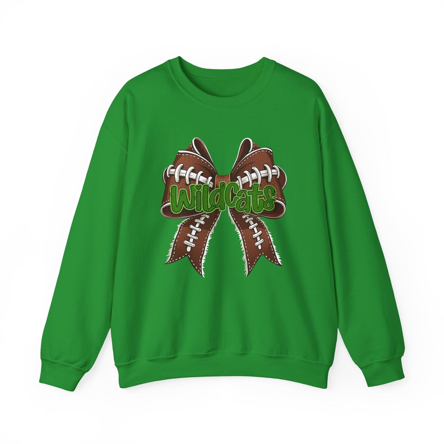 Wildcats Football, Bow Crewneck Sweatshirt, Cozy Unisex Sweatshirt, Perfect Gift for Birthdays, Casual Wear, Wildcat Theme Apparel, Walker, La WHS, WJH