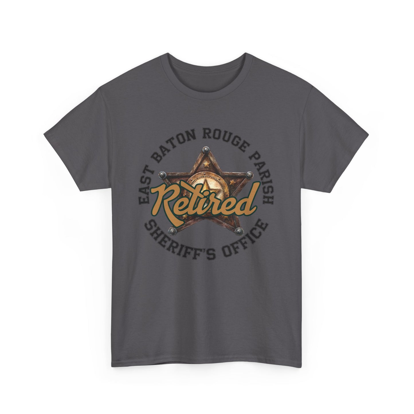 EBRSO Retired Sheriff Heavy Cotton Tee, Unisex Tee, Law Enforcement Gift, Retirement Celebration T-shirt