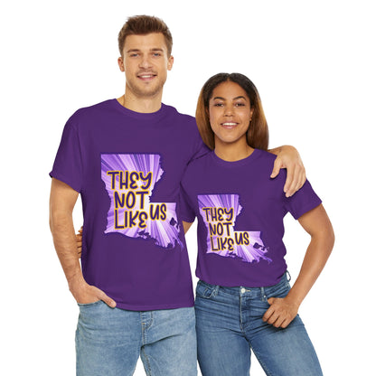Louisiana Pride Unisex Heavy Cotton Tee | They Not Like Us, Southern Statement Shirt, Gift for Locals, Casual Wear, Streetwear