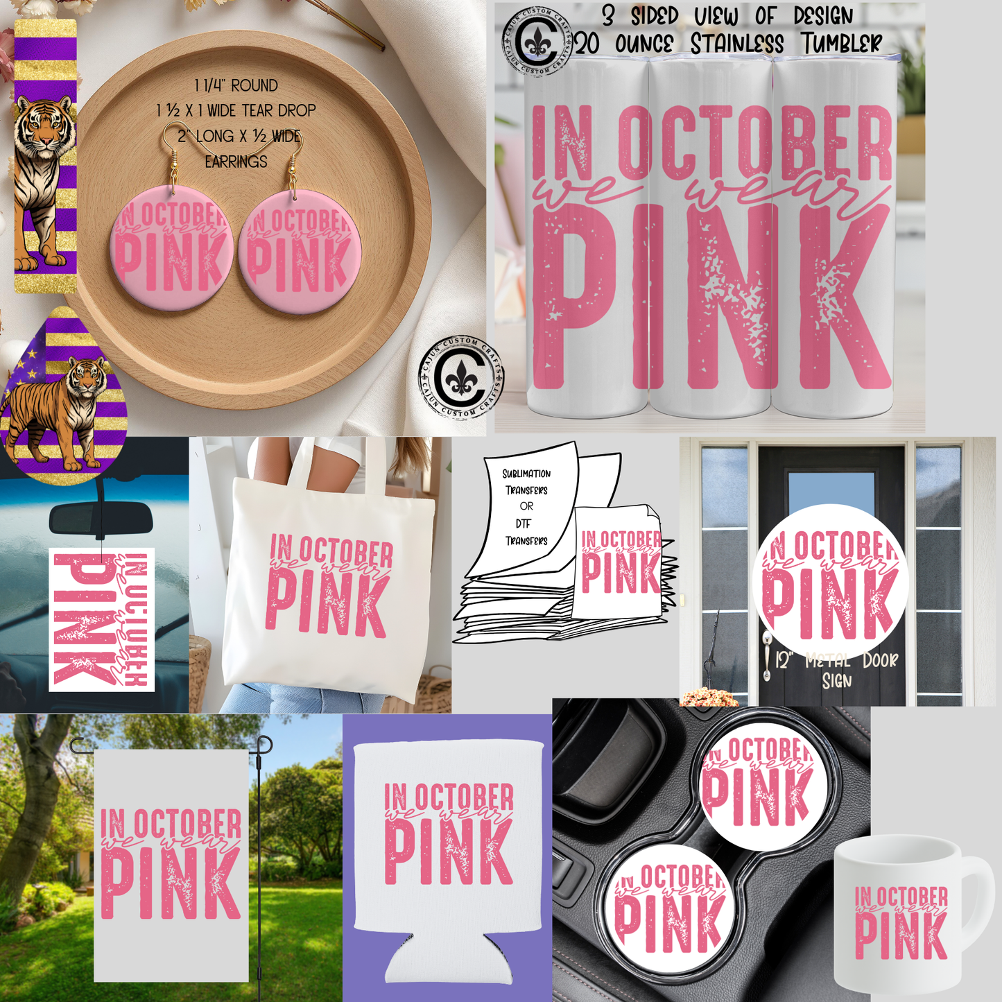 In October We wear pink, October, Breast Cancer Awareness