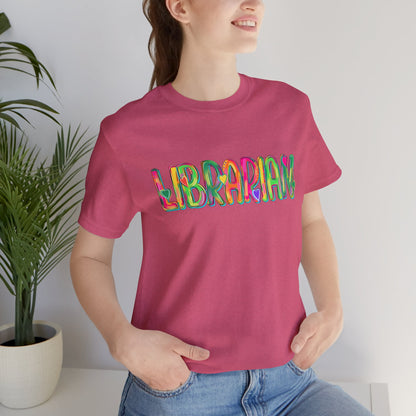 Colorful Librarian Tee - Tshirt, Back to School
