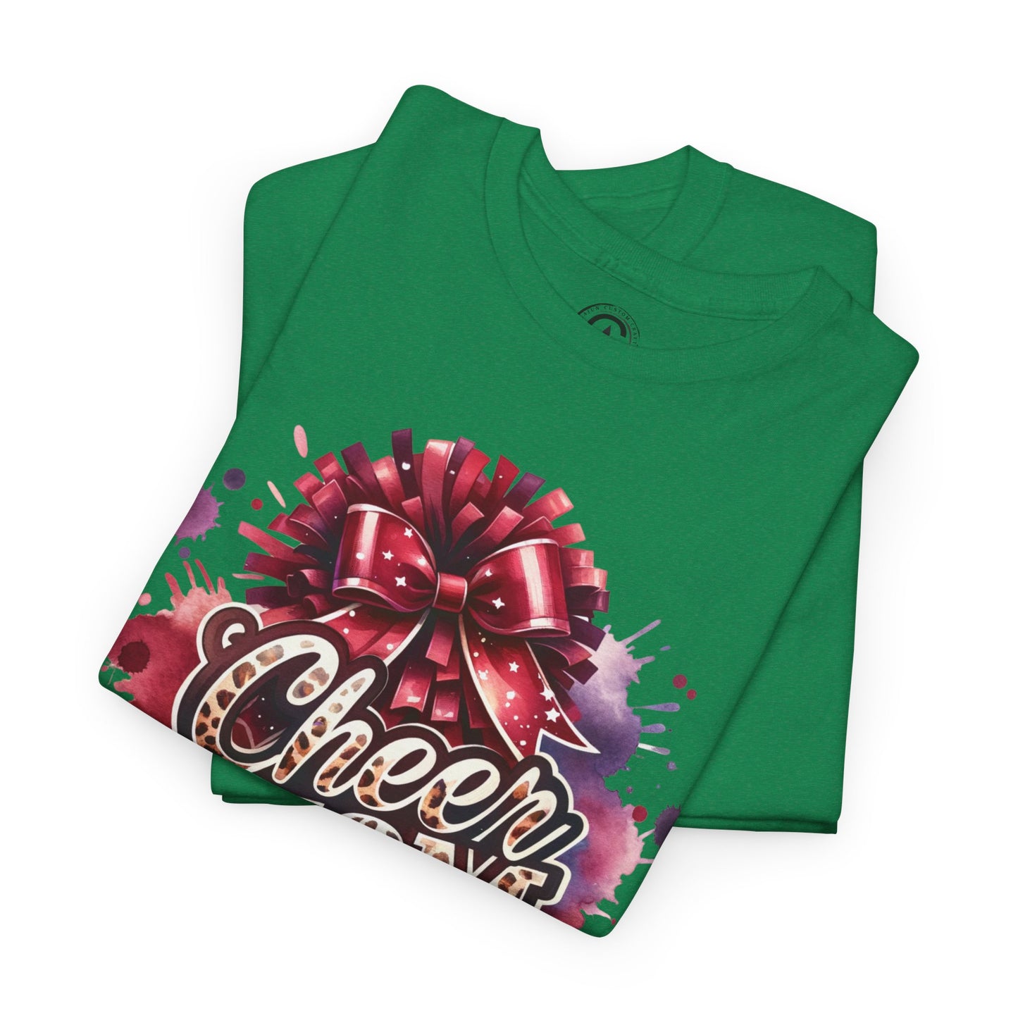 Cheer Mom Unisex Heavy Cotton Tee | Cheerleading Gift, Sports Apparel, Team Spirit Shirt, Mom T-Shirt, Game Day Outfit