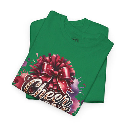 Cheer Mom Unisex Heavy Cotton Tee | Cheerleading Gift, Sports Apparel, Team Spirit Shirt, Mom T-Shirt, Game Day Outfit
