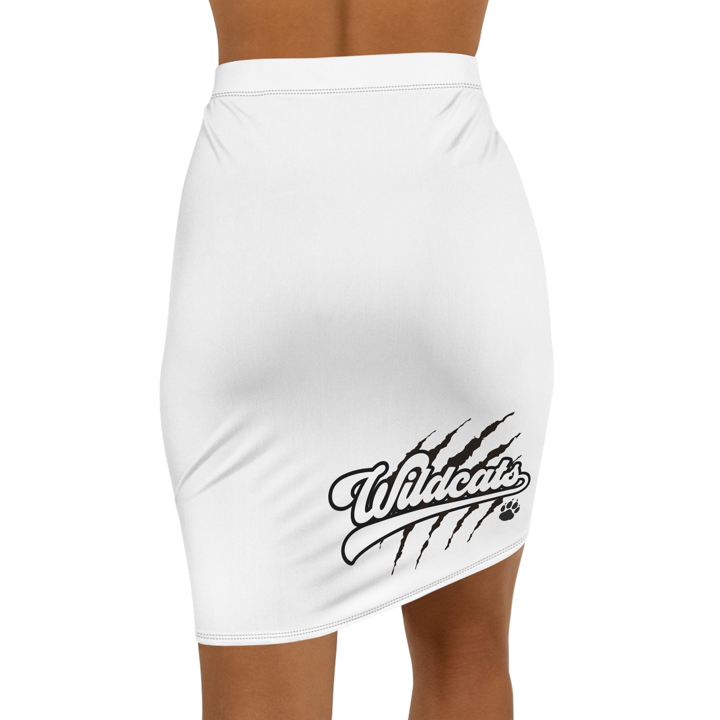 White Wildcats Women's Pencil Skirt, Stylish Skirt, Fun Night Out, Go Cats Go