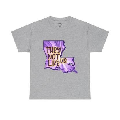 Louisiana Pride Unisex Heavy Cotton Tee | They Not Like Us, Southern Statement Shirt, Gift for Locals, Casual Wear, Streetwear