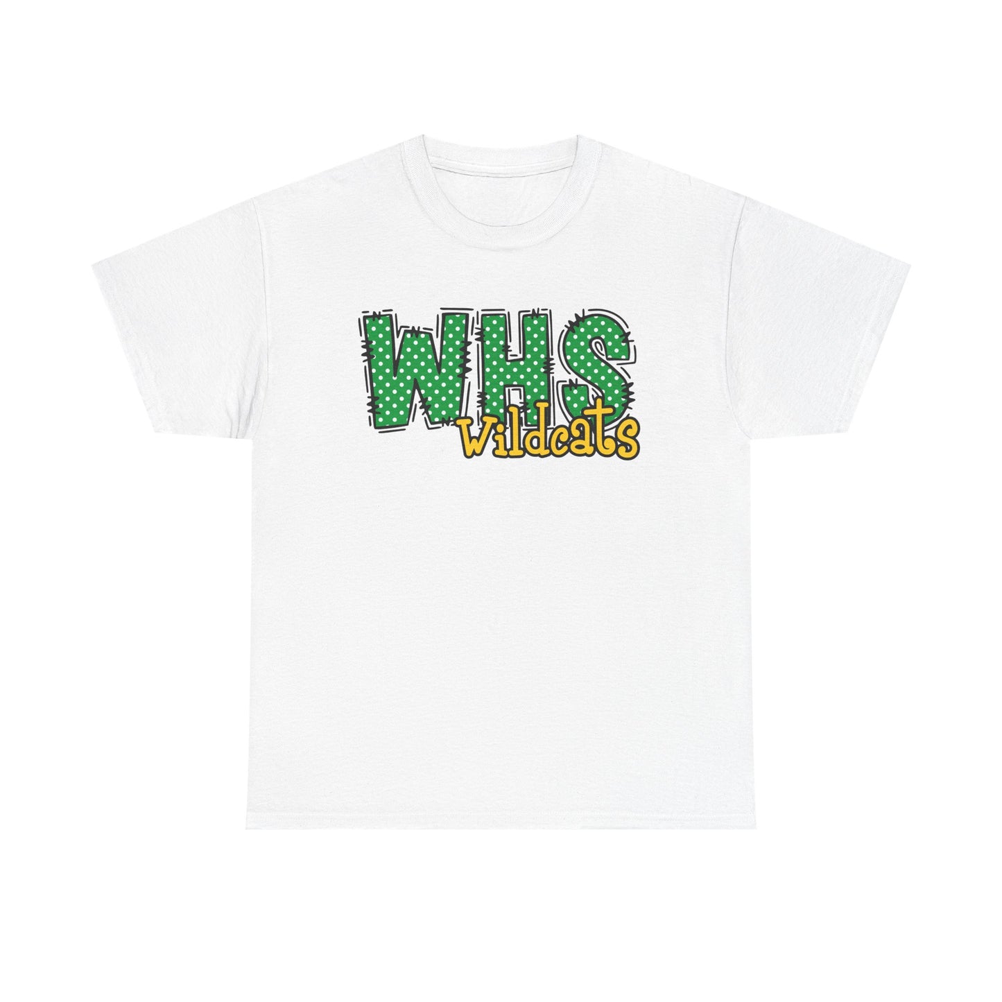 WHS Wildcats Unisex Heavy Cotton Tee | School Spirit Shirt, Team Apparel, Graphic Tee, Casual Wear, Gift for Students