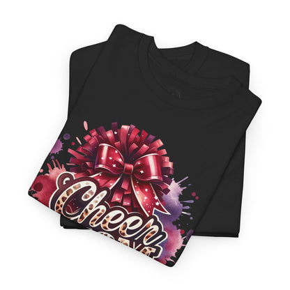 Cheer Mom Unisex Heavy Cotton Tee | Cheerleading Gift, Sports Apparel, Team Spirit Shirt, Mom T-Shirt, Game Day Outfit