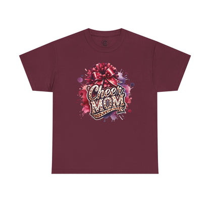 Cheer Mom Unisex Heavy Cotton Tee | Cheerleading Gift, Sports Apparel, Team Spirit Shirt, Mom T-Shirt, Game Day Outfit