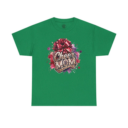 Cheer Mom Unisex Heavy Cotton Tee | Cheerleading Gift, Sports Apparel, Team Spirit Shirt, Mom T-Shirt, Game Day Outfit