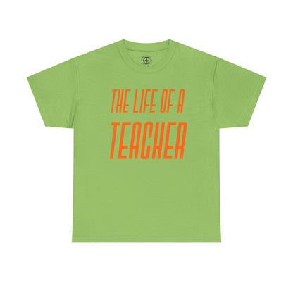 The life of a Teacher  Tee - Unisex Heavy Cotton T-Shirt, Music Teacher Gift, Music Lover Shirt, TS12 12 Swiftie