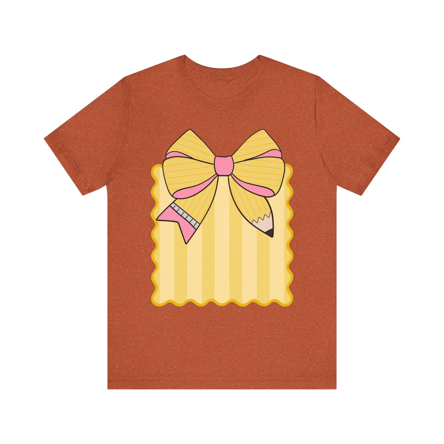Personalized, Back to School, Pencil Bow coquette design for students, teachers, faculty, etc