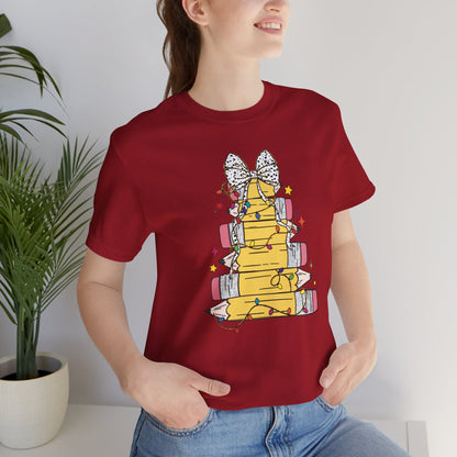 Teacher, Student, School, Pencil Christmas Tree, Educator