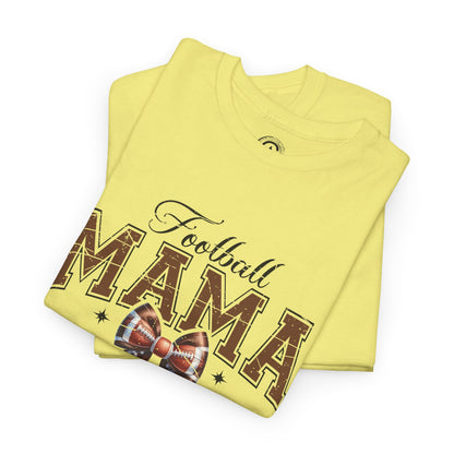 Football Mama Unisex Heavy Cotton Tee | Perfect for Game Day, Sports Events, Gifts for Moms, Casual Wear, Tailgate Parties
