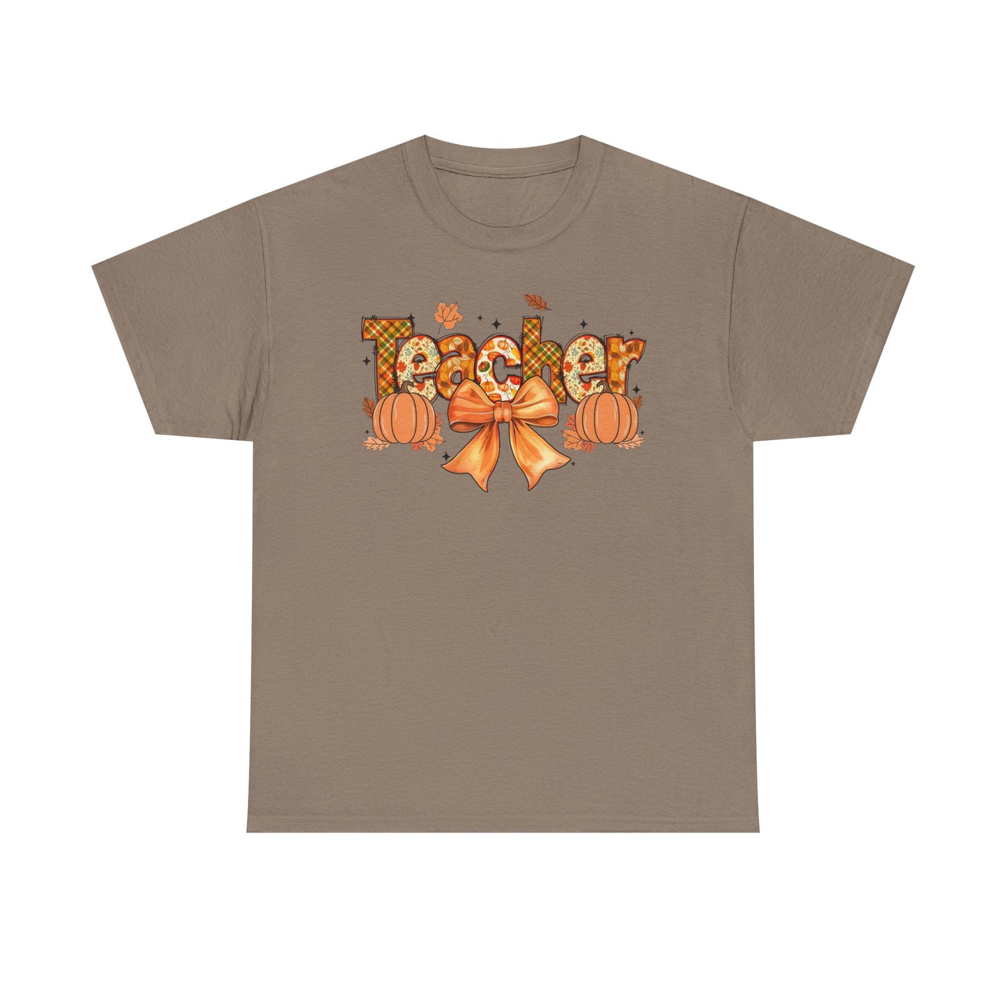 Charming Teacher Tee: Fall Vibes, Unisex Cotton Shirt, Perfect Gift for Educators, Halloween, Thanksgiving, Back to School