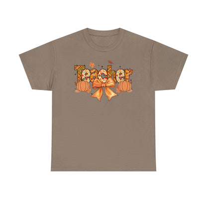 Charming Teacher Tee: Fall Vibes, Unisex Cotton Shirt, Perfect Gift for Educators, Halloween, Thanksgiving, Back to School