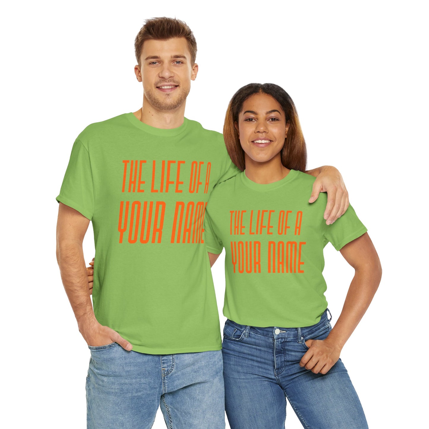 Personalized The life of a (whatever name you want)  Tee - Unisex Heavy Cotton T-Shirt, Music Lover Shirt, TS12 12 Swiftie