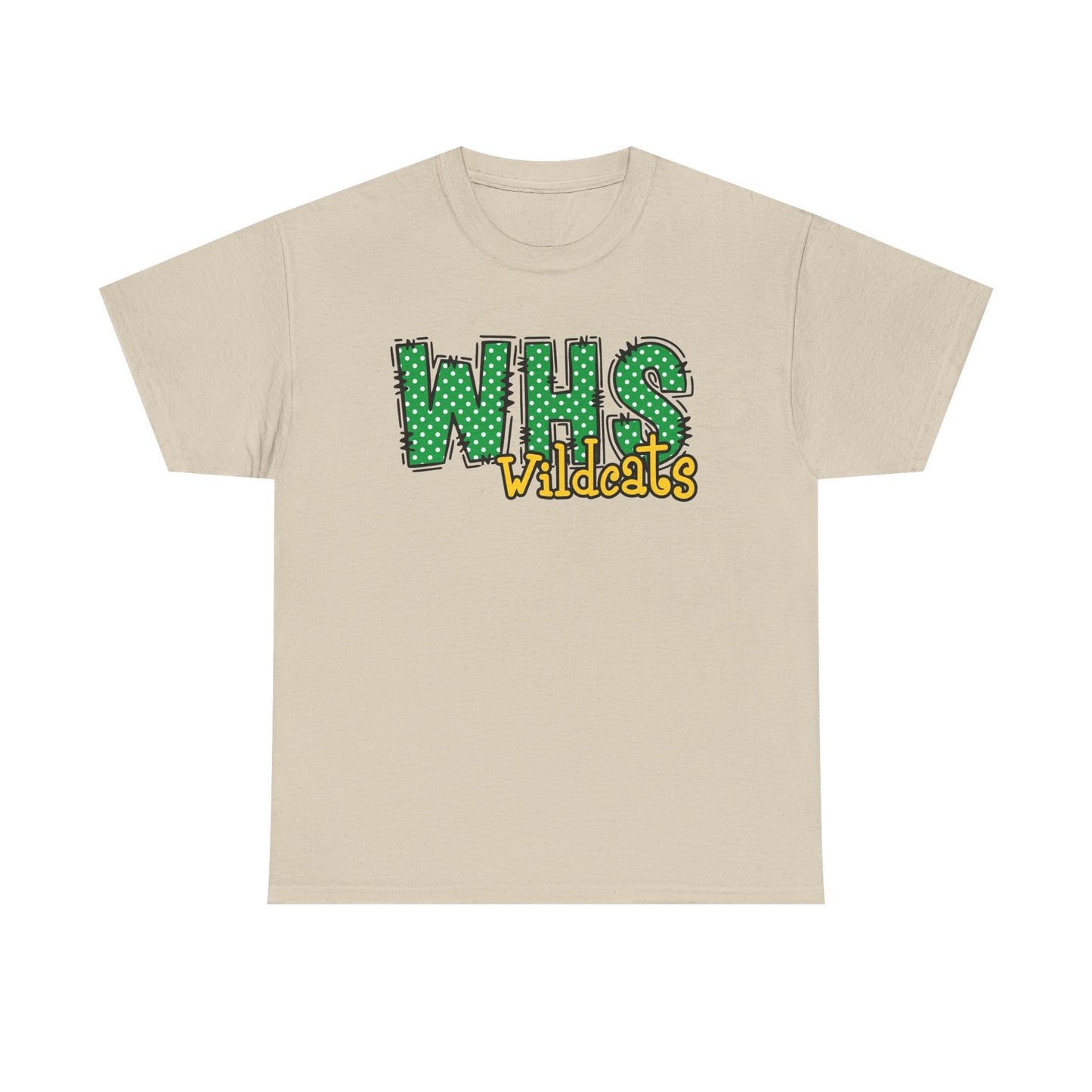 WHS Wildcats Unisex Heavy Cotton Tee | School Spirit Shirt, Team Apparel, Graphic Tee, Casual Wear, Gift for Students