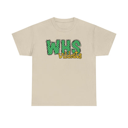 WHS Wildcats Unisex Heavy Cotton Tee | School Spirit Shirt, Team Apparel, Graphic Tee, Casual Wear, Gift for Students