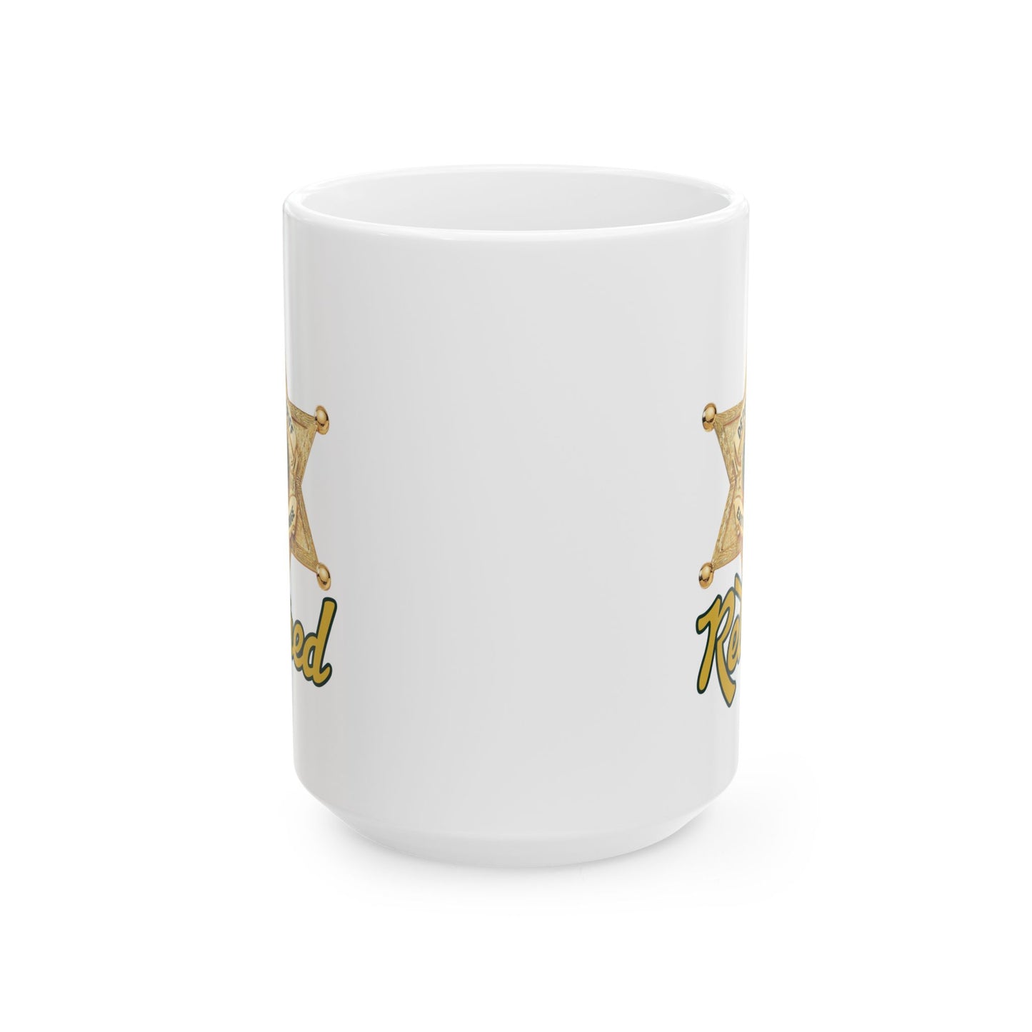 EBRSO DEPUTY, Badge, Sheriff Star Ceramic Mug, Perfect Gift for Police Officers, Law Enforcement Fans, Birthday, Holiday