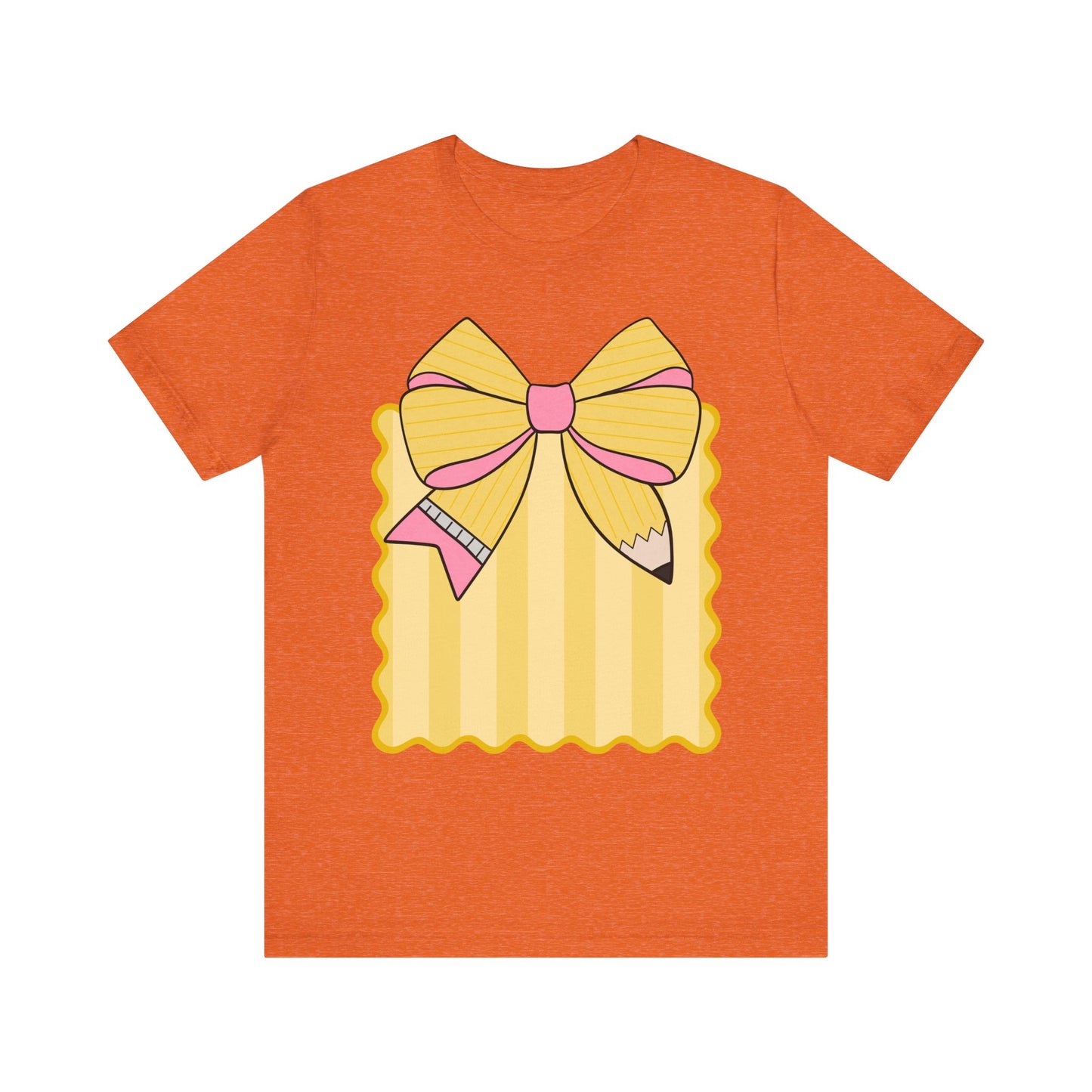 Personalized, Back to School, Pencil Bow coquette design for students, teachers, faculty, etc