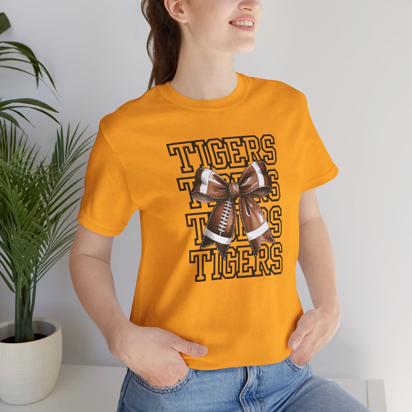 T-shirt with Tigers Football Design, Perfect for Game Day, LSU