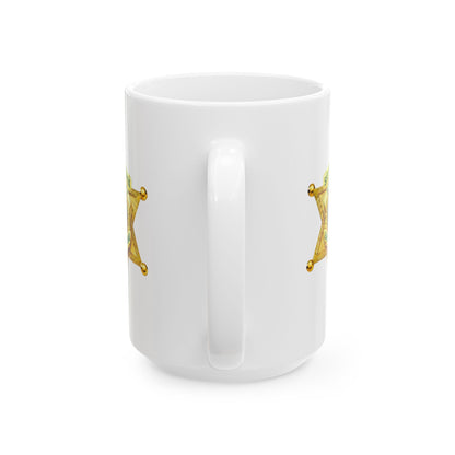 EBRSO, Badge, Sheriff Star Ceramic Mug, Perfect Gift for Police Officers, Law Enforcement Fans, Birthday, Holiday